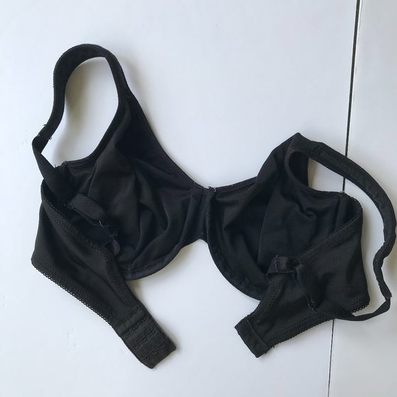 Bali Black Bra 36D Vintage Underwire Extra Support - Picture 10 of 12